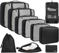 BAGAIL 6 Set/8 Set/10 Set Packing Cubes Various Sizes Packing Organizer for Travel Accessories Luggage Carry On Suitcase by BAGAIL