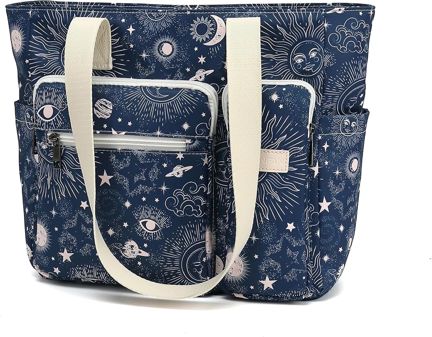 Women Tote Bag With Muti-Pockets,Lightweight Shoulder Bag,Large Capacity Handbag for Travel, Work, Gym - Image 8
