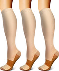 FEYHAY Copper Compression Socks (3 Pairs) 15-20 mmHg Circulation is Best Athletic & Daily for Men & Women, Running, Climbing by FEYHAY