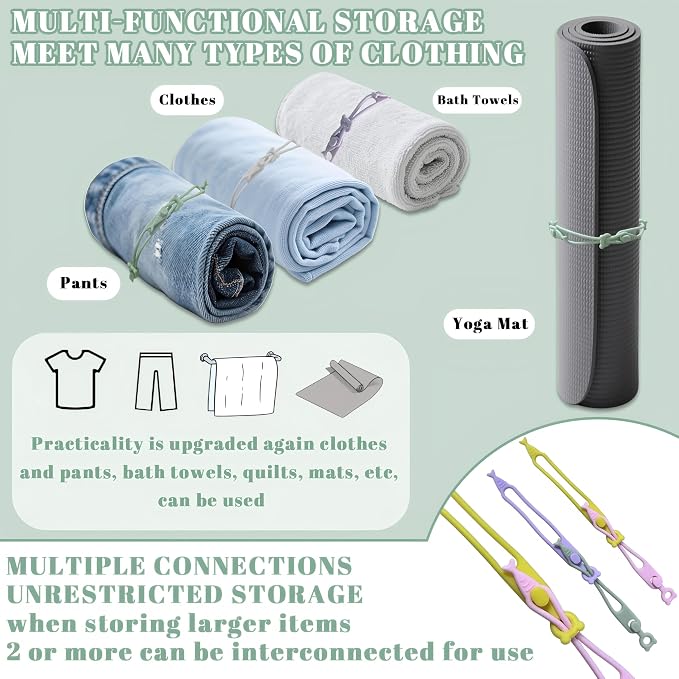 Cord Organizer,36PCS Silicone Cable Ties,Reusable Weatherproof Travel Cable Organizer,High Elasticity Wraps for Bundling Earphone,Phone Charger,Computer Cords,Wire Straps in Home,Office,Kitchen,School - Image 4
