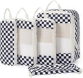 Narwey 6 Set Compression Packing Cubes for Travel Women Men, Travel Cubes for Carry On Suitcase, Durable Compression Luggage Organizer Bags by Narwey