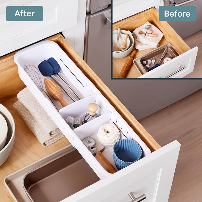 YouCopia DrawerFit Sliding Drawer Sorter, Adjustable Drawer Organizer - Image 6