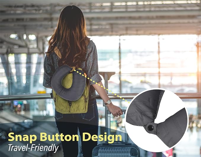 TREKOLOGY Inflatable Neck Pillow for Traveling - Inflatable Travel Pillow for Airplanes - Neck Air Pillow, Blow Up Travel Pillows for Neck Support - Image 5