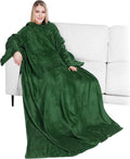 PAVILIA Wearable Blanket with Sleeves for Adult Women Men, Cozy Fleece Warm Wrap Throw with Arms, Gifts for Christmas, Wife by PAVILIA