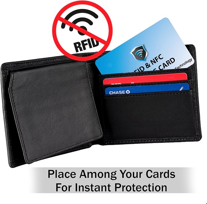 SaiTech IT 10 Pack RFID Blocking Card for Credit Debit ID Card, Sky Blue | Slim Anti-Theft Contactless NFC RFID Blocker Protector, Easily Fit into Wallet and Purse, for Men & Women - Image 6