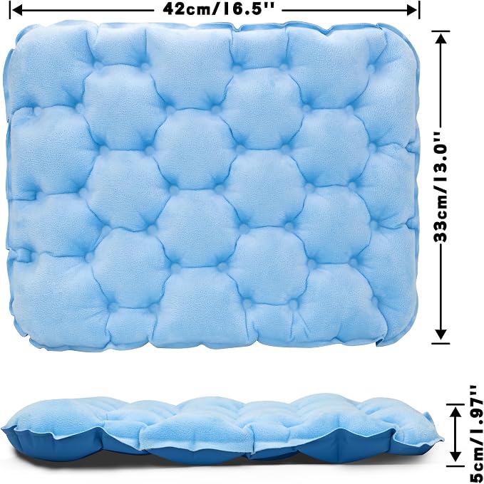 Inflatable Seat Cushion Lightweight Airplane Seat Cushion | Stadium Seat Travel Cushion for Climbing Hiking Office Airplane - Image 2