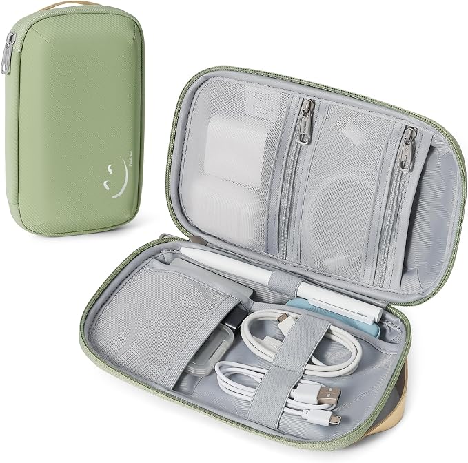 Travelkin Travel Tech Organizer Case Electronics Organizer For Cord Small | Portable Cable Organizer Travel Case, Charger Organizer Bag, Lightweight Tech Pouch For Card,Usbs, Travel Essentials by MoreThanTravel