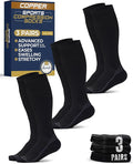 Pembrook 3 Pairs Copper Mens Compression Socks 20-30 mmHg, Running, Hiking, Athletic Cycling, Travel | Circulation Support by Pembrook