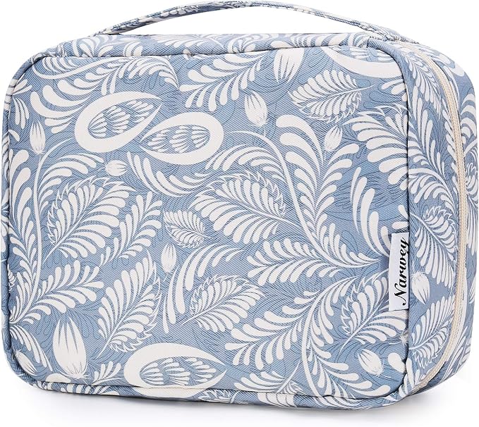 Narwey Small Hanging Travel Toiletry Bag for Women, Travel Bag for Toiletries, Makeup Bag Organizer Cosmetic Bags Make Up Bags for Girls by Narwey