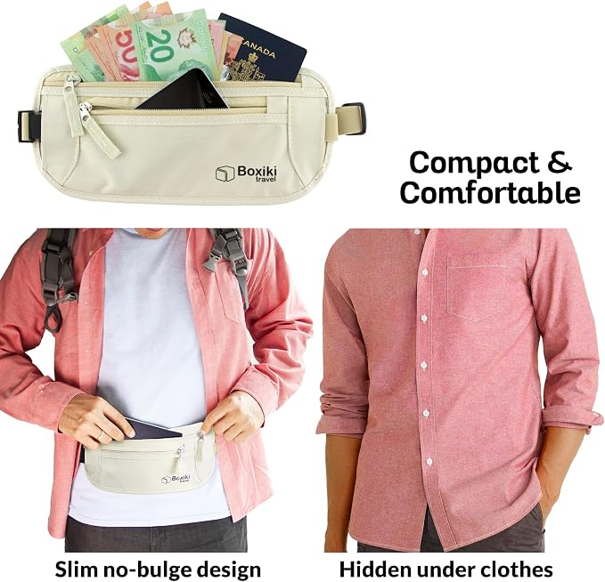 RFID Blocking Money Belt for Travel – Ultra Comfortable Hidden Travel Wallet, Lightweight & Water-Resistant with Adjustable Strap – Secure Cash & Passport Holder for International Trips & Theme Parks - Image 7