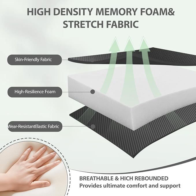 Inflatable Travel Seat Cushion – Self-Inflating Memory Foam Pad for Airplane, Stadium Bleachers, Camping, Hiking & Backpacking – Ultralight Compact & Portable Sitting Cushion (Grey) - Image 4
