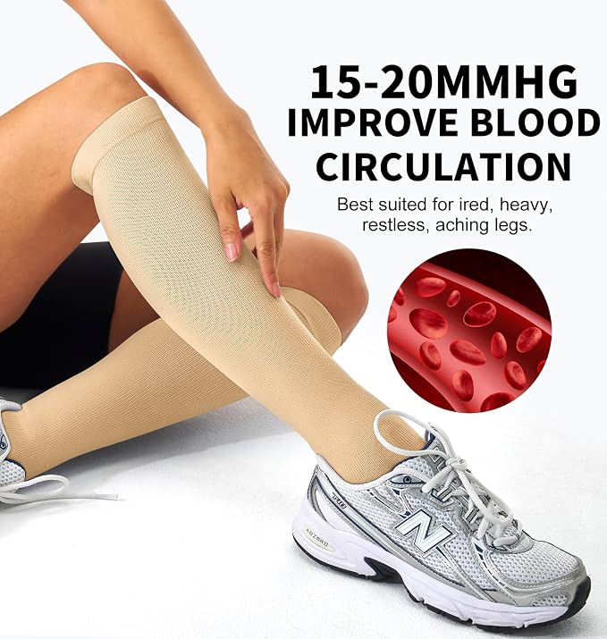 Compression Socks for Women & Men (3 pairs) - Best Support for Nurses, Running, Hiking, Recovery & Flight Socks - Image 4