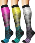 Sooverki Compression Socks for Women and Men Circulation (3/4 Pairs) is Best Support for Running Athletic Cycling Hiking by Sooverki