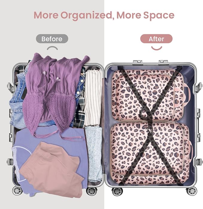 Cambond Compression Packing Cubes for Travel - Luggage Suitcase Organizer | Compression Zip Design for Space-saving, Expandable, Lightweight, Keep Clothes Sorted, Luggage Space Tidy, Carry on Pack Fast - Image 5