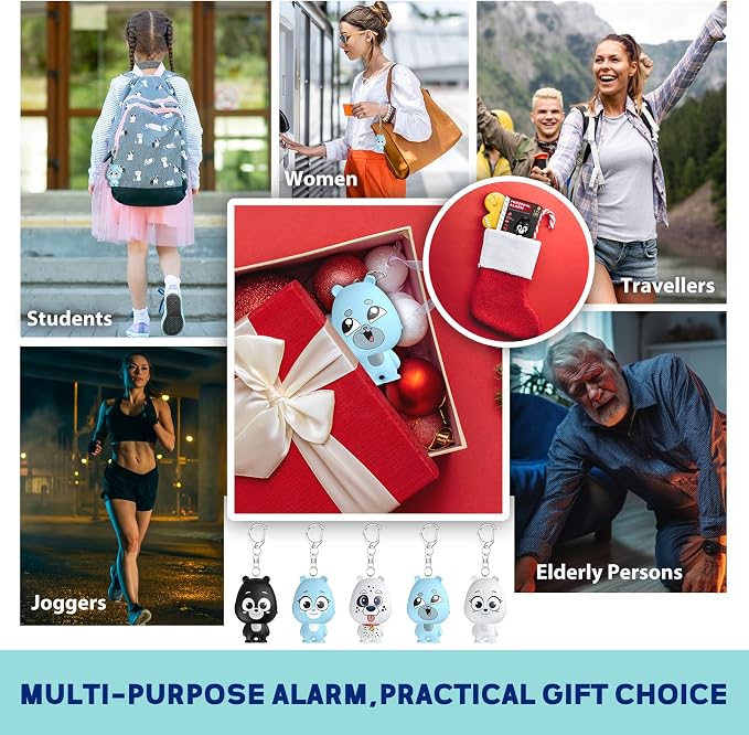 Rechargeable Personal Alarm for Women – 130dB Loud Emergency Alarm Keychain with Strobe Light, Self-Defense Safety Alarm with Low Battery Alert for Women, Kids & Seniors - Image 7