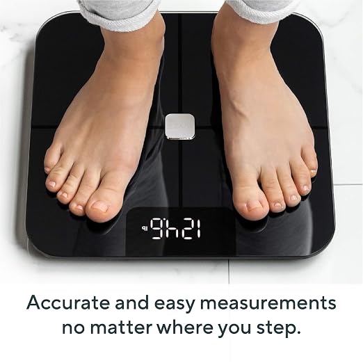 Wyze Smart Bathroom Scale & Body Analyzer, Bluetooth, 400 lbs, Navy Blue | Tracks 12 metrics, Crisp LED Display, Sync with Fitness Apps, Heart Rate Tracking, Auto-Recognition & Sharing - Image 5