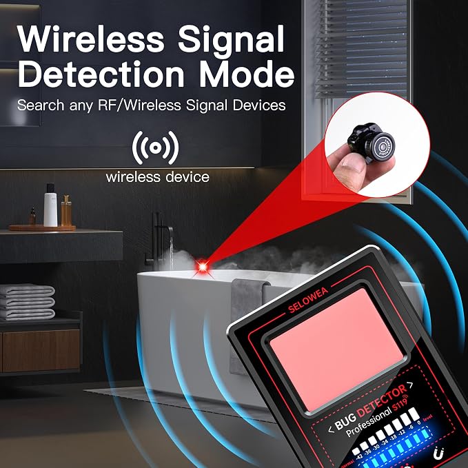 Hidden Camera Detector, Anti Spy Bug GPS Tracker Finder for Travel | Portable; Professional - Image 4
