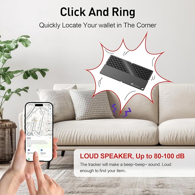 2026 Apple MFi Certified Wallet Tracker Smart Card for Find My | Ultra Thin Air Tracker Tag for Travel, 5 Years+ Staying Power, IP69 Waterproof, Key Finder & Item Locator for Bags, Passport - Image 3