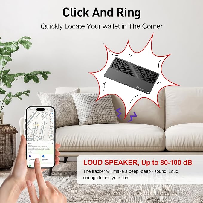 2026 Apple MFi Certified Wallet Tracker Smart Card for Find My iPhone Ultra Thin Air Tracker Tag for Travel, 5 Years+ Staying Power, IP69 Waterproof, Key Finder & Item Locator for Keys, Bags, Passport - Image 3