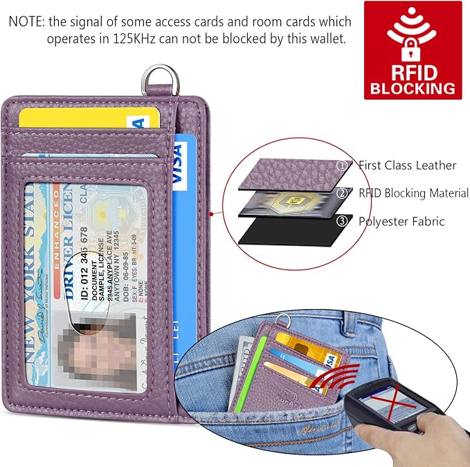 FurArt Slim Minimalist Wallet RFID Credit Card Holder for Men | slim minimalist compact rfid id window thin - Image 5