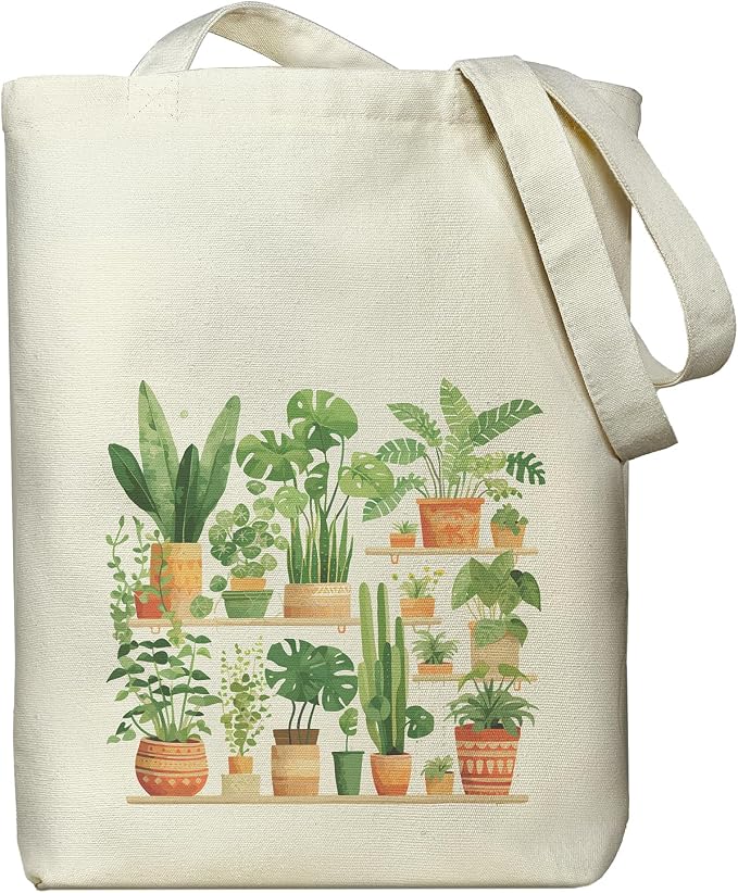 itgowisa Canvas Tote Bag for Women, Tote Bag with Zipper Inner Pocket, Zippered Canvas Bag for Shopping Work Grocery Everyday by ItgowisaDriect