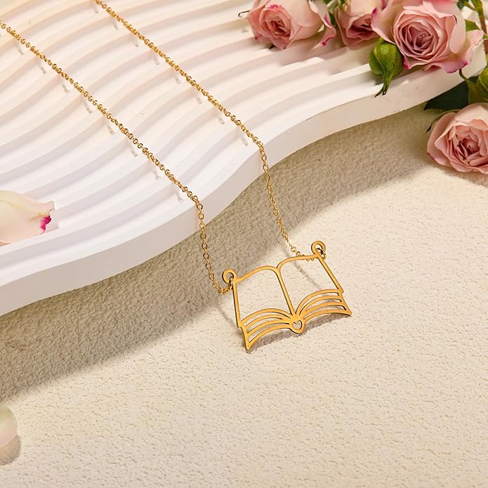 RZKING Golden Necklace for Women, Dainty Butterfly Heart Bow Rose Necklace, Gifts for Best Friend Sister Mom Girlfriend, Graduation Chritmas Birthday Anniversary Thank You Gifts - Image 4