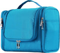 Buruis Hanging Toiletry Bag for Women and Men, Cosmetic Bag, Light Blue | Honeycomb Nylon Design, Large Capacity, Dual Zippers, Sturdy Hanging Hook, Full-Size Toiletry Storage, Cosmetic Essentials by KeepYourBathroomKitchenandHomeOrganized