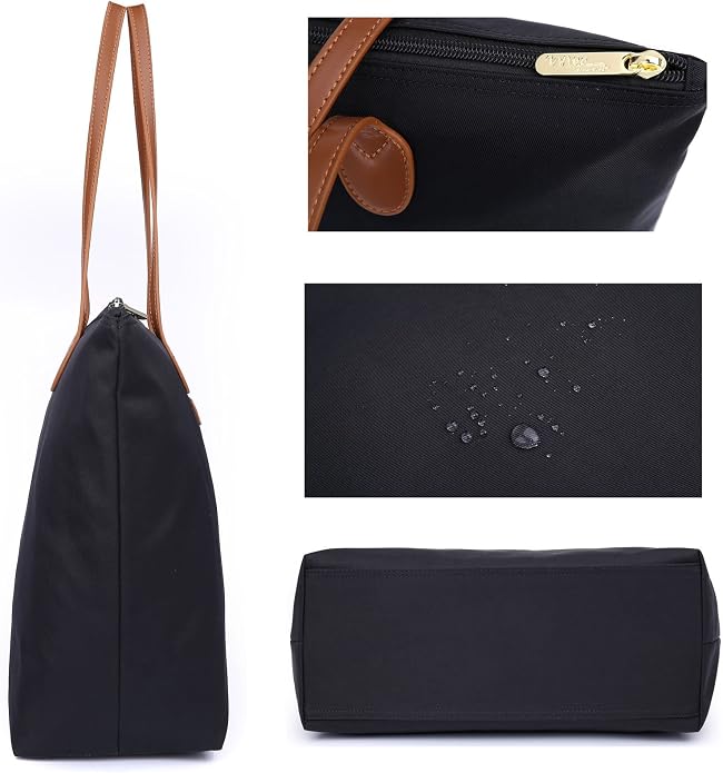 Water Resistant Light Weight Nylon Tote Bag Handbag - Image 4
