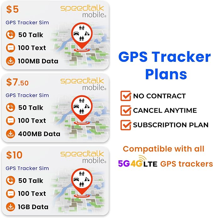 $10 Tracker SIM Card Kit, Unlimited Data for 4G GPS Tracking Devices locators Pet Senior Kids Car | 3 in 1 Simcard Standard Micro Nano | No Contract 30 Days Service Plan US Coverage - Image 4