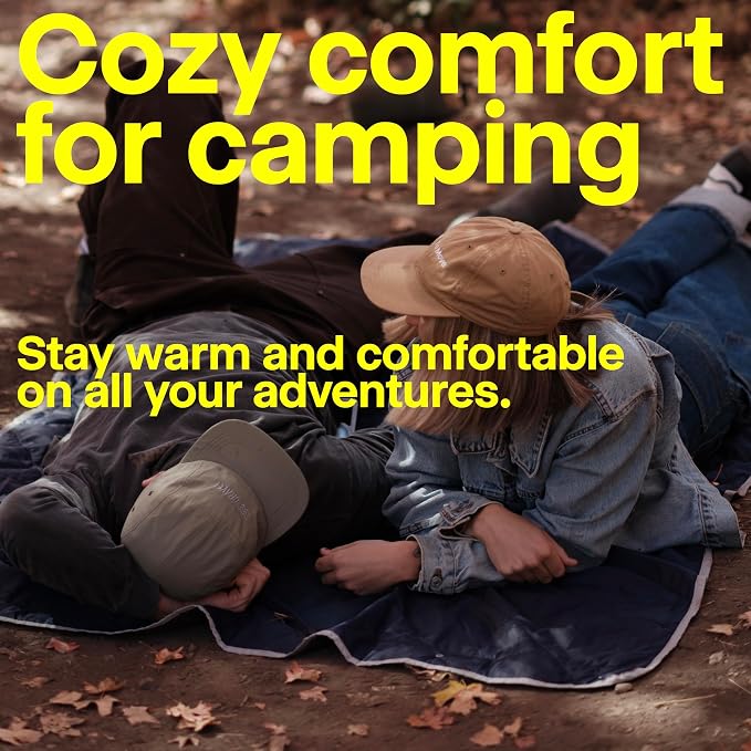 Gravel Layover Travel Blanket – Ultra-Light Compact Blanket for Camping and Outdoor Adventures - Down Alternative Portable Travel Blanket for Layovers & Road Trips (Black) - Image 5