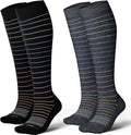 LEVSOX Cotton Compression Socks for Women&Men 20-30mmHg Knee High Cute Support Sock for Nurses Pregnancy Travel by Levsox