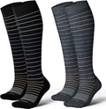 LEVSOX Cotton Compression Socks for Women&Men 20-30mmHg Knee High Cute Support Sock for Nurses Pregnancy Travel by Levsox