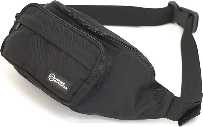 Mission Darkness FreeRoam Faraday Belt Bag // Fanny Pack Travel Sling with RF/EMF Shielding Liner. Signal Blocking Anti-tracking Data Privacy Mobile Device Security. Fits Cell Phones + Accessories by MissionDarkness
