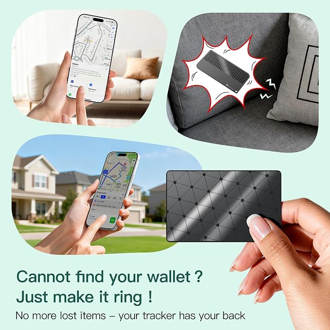 2026 Apple MFi Certified Wallet Tracker Smart Card for Find My iPhone Ultra Thin Air Tracker Tag for Travel, 5 Years+ Staying Power, IP69 Waterproof, Key Finder & Item Locator for Keys, Bags, Passport - Image 3