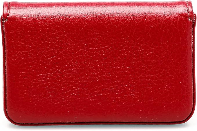 RFID Blocking Wallet - Minimalist Leather Business Credit Card Holder with Magnetic - Red - Image 4