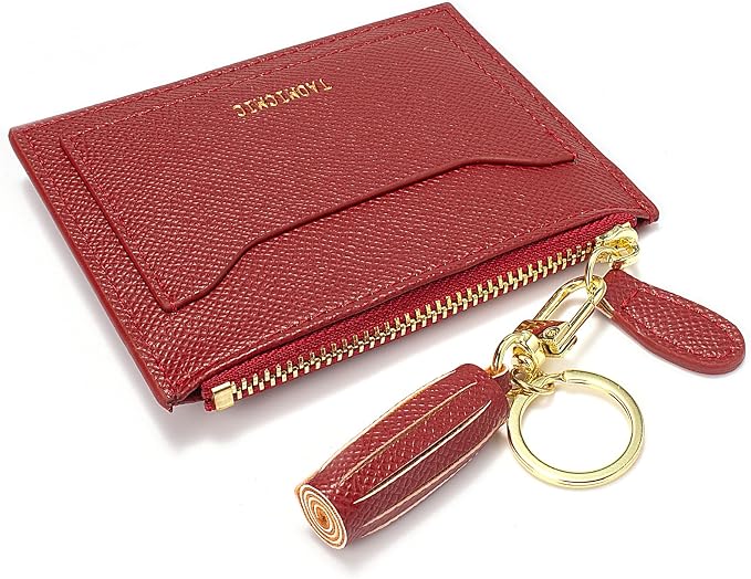 Valentoria Slim RFID Blocking Card Holder Small Pocket Wallet Keychian Zipper Coin Purse Mini Cash & Coin & Cards Case for Women Men | Slim - Image 8