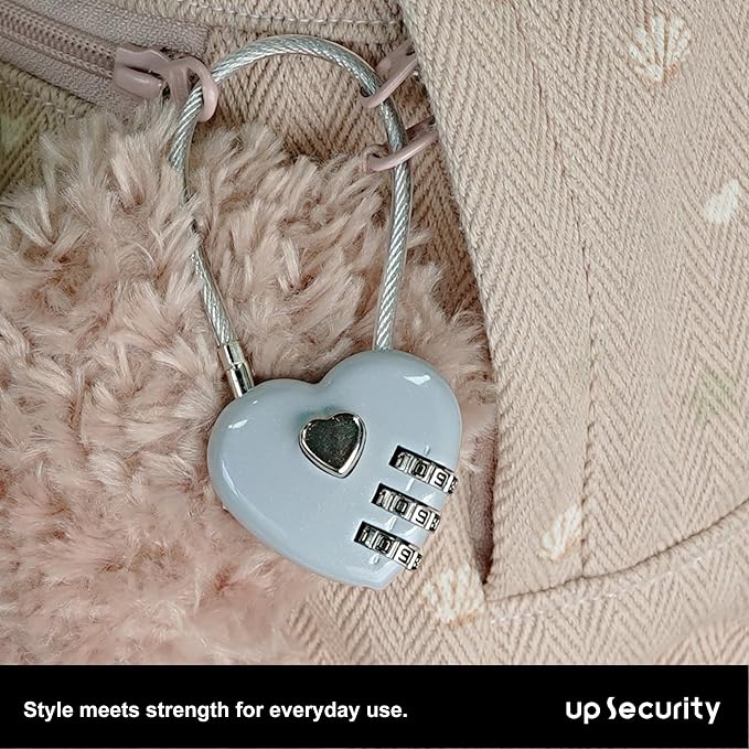 Combination Padlock, Small Cable Lock with Code, Candados para Locker, Combo Cable Lock for Luggage, Suitcase, Gym Locker, Backpack Zipper, Cabinet, Mailbox, Outdoor Use, Travel Safe Bag - Image 6