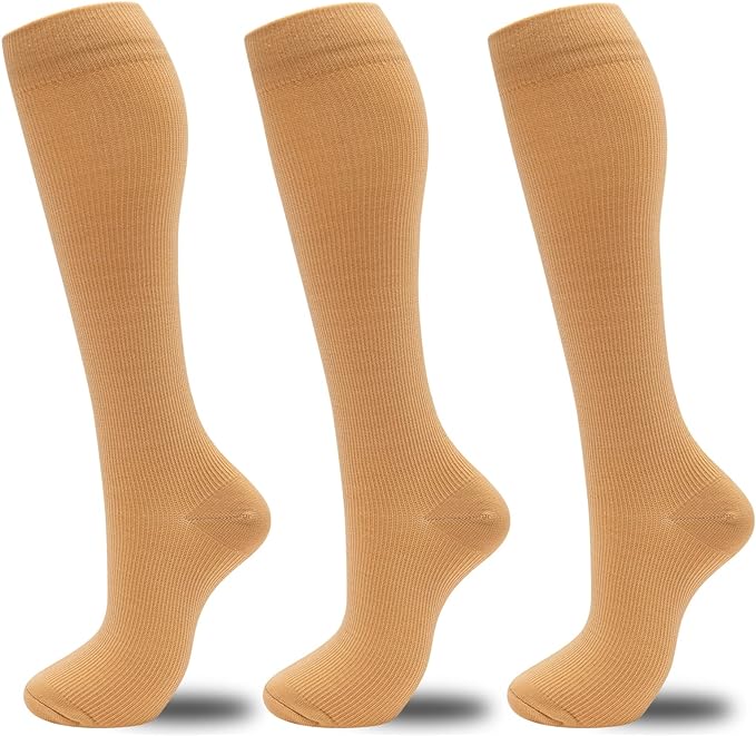 fenglaoda Compression Socks for Women Men 3 Pairs Graduated Compression Support Circulation Socks for Nurses by fenglaoda