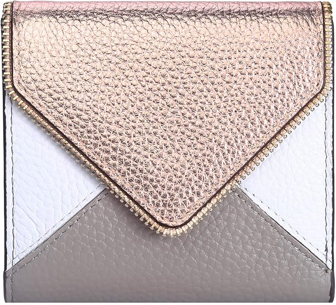 Ultra Thin Small Compact Leather Womens Girls Wallets RFID Blocking Credit Card Holder for Women by Lavemi