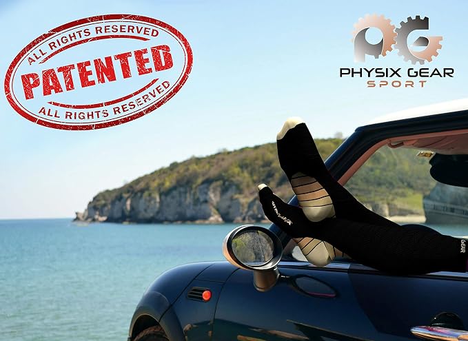 Physix Gear Compression Socks 20-30 mmHg - Men & Women - Running, Nurses, Shin Splints, Flight, Travel - Image 2