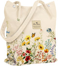 Miss Adola Corduroy Tote Bag for Women with Aesthetic Design | Magnetic Buckle & Pocket, Reusable, Soft, Roomy, Long Shoulder Handles, Double-sided Print, Casual Daily Work, Grocery Bags by MissAdola