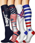 Sooverki Compression Socks for Women and Men Circulation (3/4 Pairs) is Best Support for Running Athletic Cycling Hiking by Sooverki