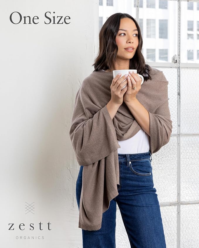 Dreamsoft Travel Scarf, Wrap and Shawl for Women, Organic Cotton - Image 5