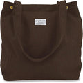 UERRUAM Corduroy Tote Bag for Women with Inner Pockets, Cute Go-to Bag | Slouchy Shoulder Bag for Everyday, Work, Books, Beach & Grocery Shopping, Lightweight Washable Foldable, Cloth Purse by UERRUAM