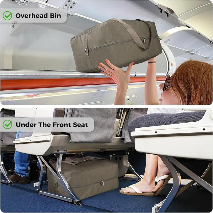 For Frontier Airlines Personal Item Bag 18x14x8 Travel Duffel Bag Carry on | With Shoulder Strap, Airline-Approved, Fits Underseat & Overhead Bin, Save On Check-in Fees, Water-resistant, Tear-resistant - Image 3