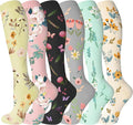 bropite Compression Socks For Women&Men,6 Pairs 20-30 mmHg Knee-High Socks | Support for Running,Nurses,Travel,Flying and pregnancy,better circulation,swelling relief,unisex all-day comfort for activity by Bropite