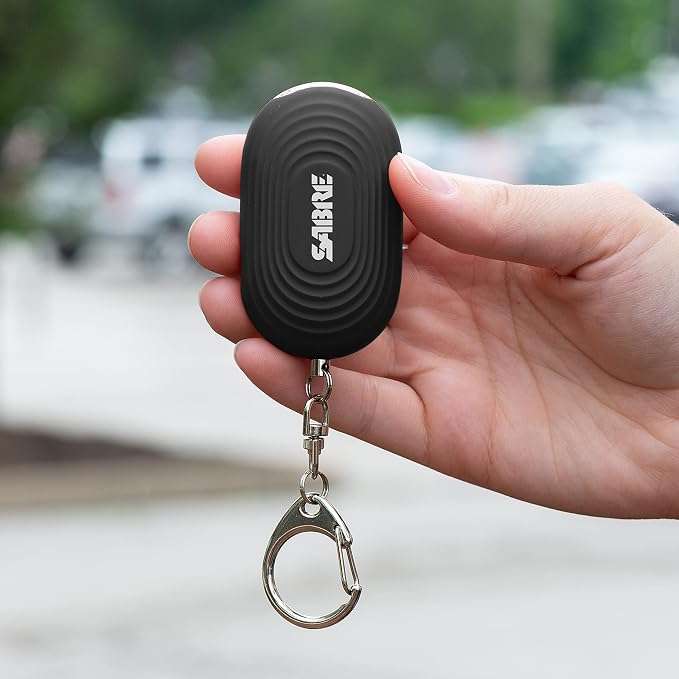 SABRE 2-in-1 Personal Alarm with LED Light, 130dB Personal Safety Siren, Snap Hook for Instant Access, 1,250 Foot (381 Meters) Range, Compact Design for Easy Attachment to Purse, Bag, or Keys - Image 8
