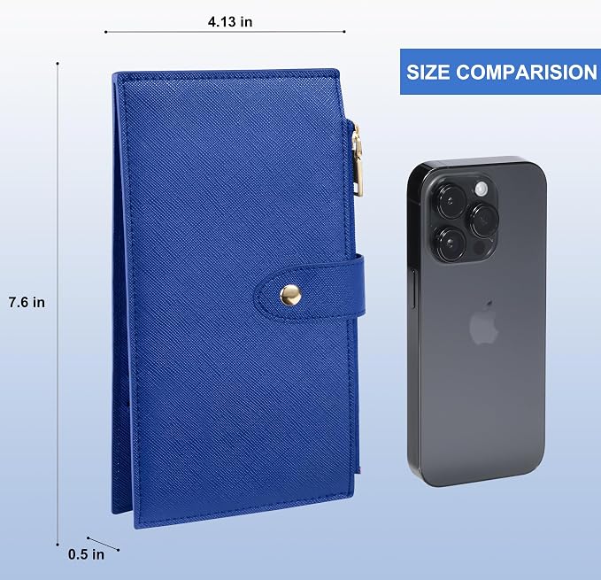 Travelambo RFID Wallet Women Large Size Bifold Multi Card Wallet Case with Zipper Pocke Credit Card Holder for Women - Image 2