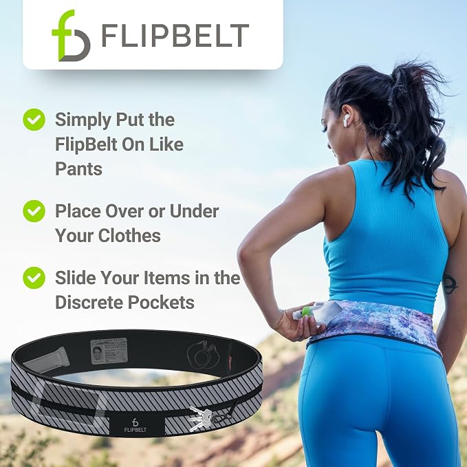 FlipBelt Classic Running Belt, Phone Holder for Running, Money Belt Pouch - Image 5