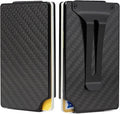 Minimalist Wallet for Men, Slim Metal RFID Blocking Wallet Credit Card Holder Money Clip & Cash Strap, Scratch-Resistant Holds 15 Cards,Ideal Gift for Men | Carbon Fiber by Unknown